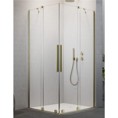 Radaway Furo Brushed Gold KDD kampinė dušo kabina Radaway Furo Brushed Gold KDD kampinė dušo kabina