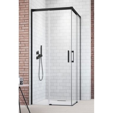 Radaway Idea Black KDD 90 kampinė dušo kabina