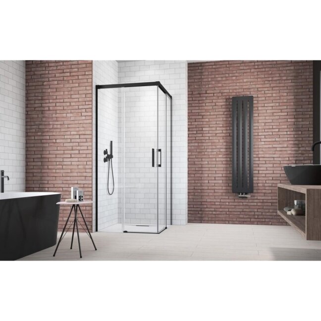 Radaway Idea Black KDD 90 kampinė dušo kabina 1 Radaway Idea Black KDD 90 kampinė dušo kabina 1