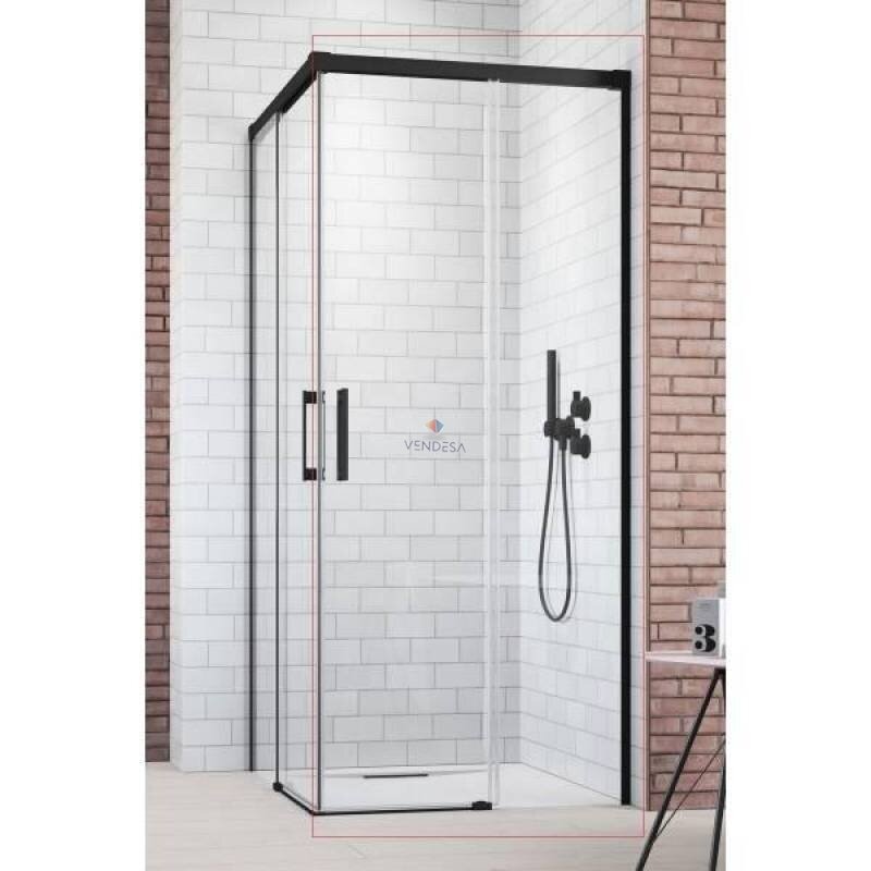 Radaway Idea Black KDD 100 kampinė dušo kabina Radaway Idea Black KDD 100 kampinė dušo kabina