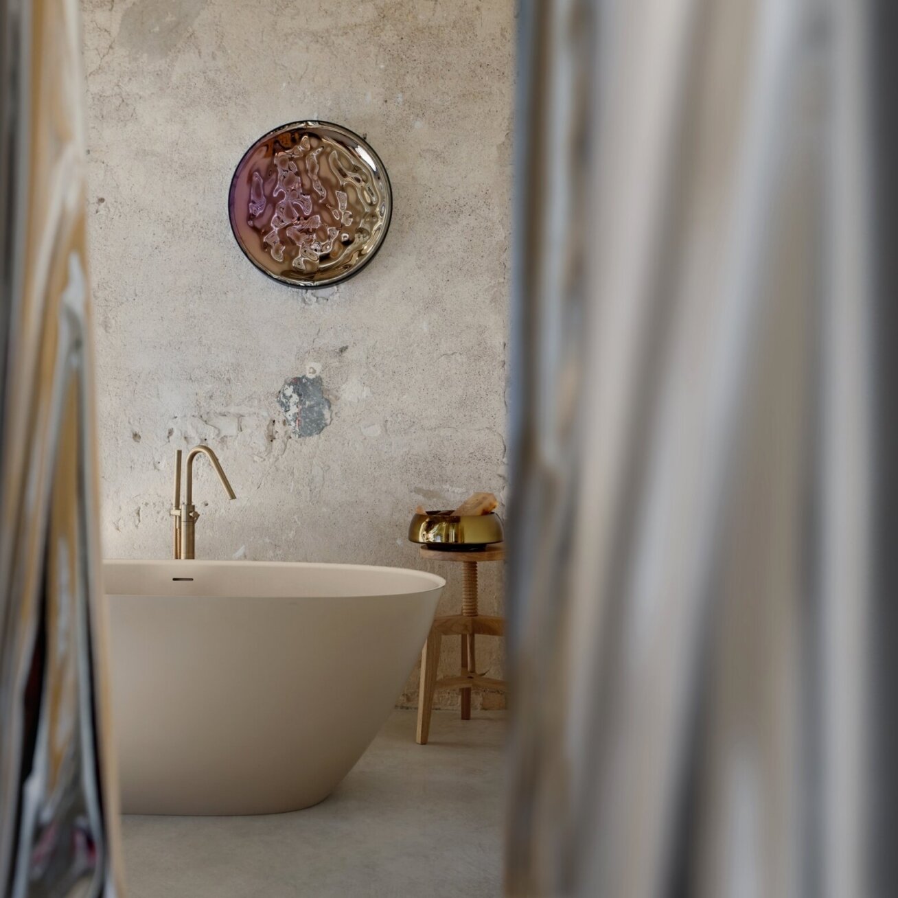 Silkstone akmens masės vonia PAA Perla 1600x750 mm, balta matinė