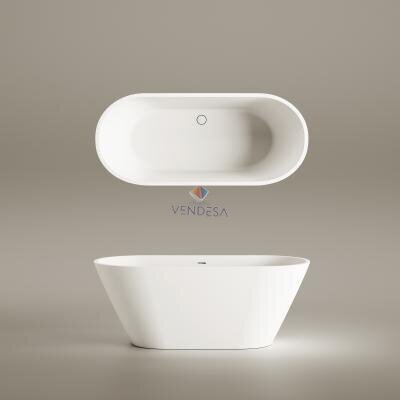 Silkstone laisvai pastatoma vonia PAA NUDO 1660 x 725 mm, balta matinė 1 Silkstone laisvai pastatoma vonia PAA NUDO 1660 x 725 mm, balta matinė 1