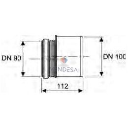 TECEprofil 90° unitazo pajungimo elementas, DN 90/100 1 TECEprofil 90° unitazo pajungimo elementas, DN 90/100 1