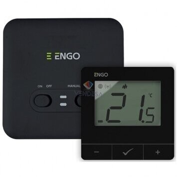 Termostatas E20i-B (juodas) belaidis, Wi-Fi Termostatas E20i-B (juodas) belaidis, Wi-Fi