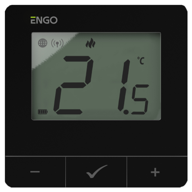 Termostatas E20i-B (juodas) belaidis, Wi-Fi 1