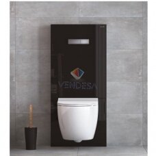 VitrA Vitrus stiklinis modulis pakabinamiems WC juodas