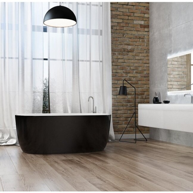 Xonyx akmens masės vonia AZUR balta matinė 1 Xonyx akmens masės vonia AZUR balta matinė 1